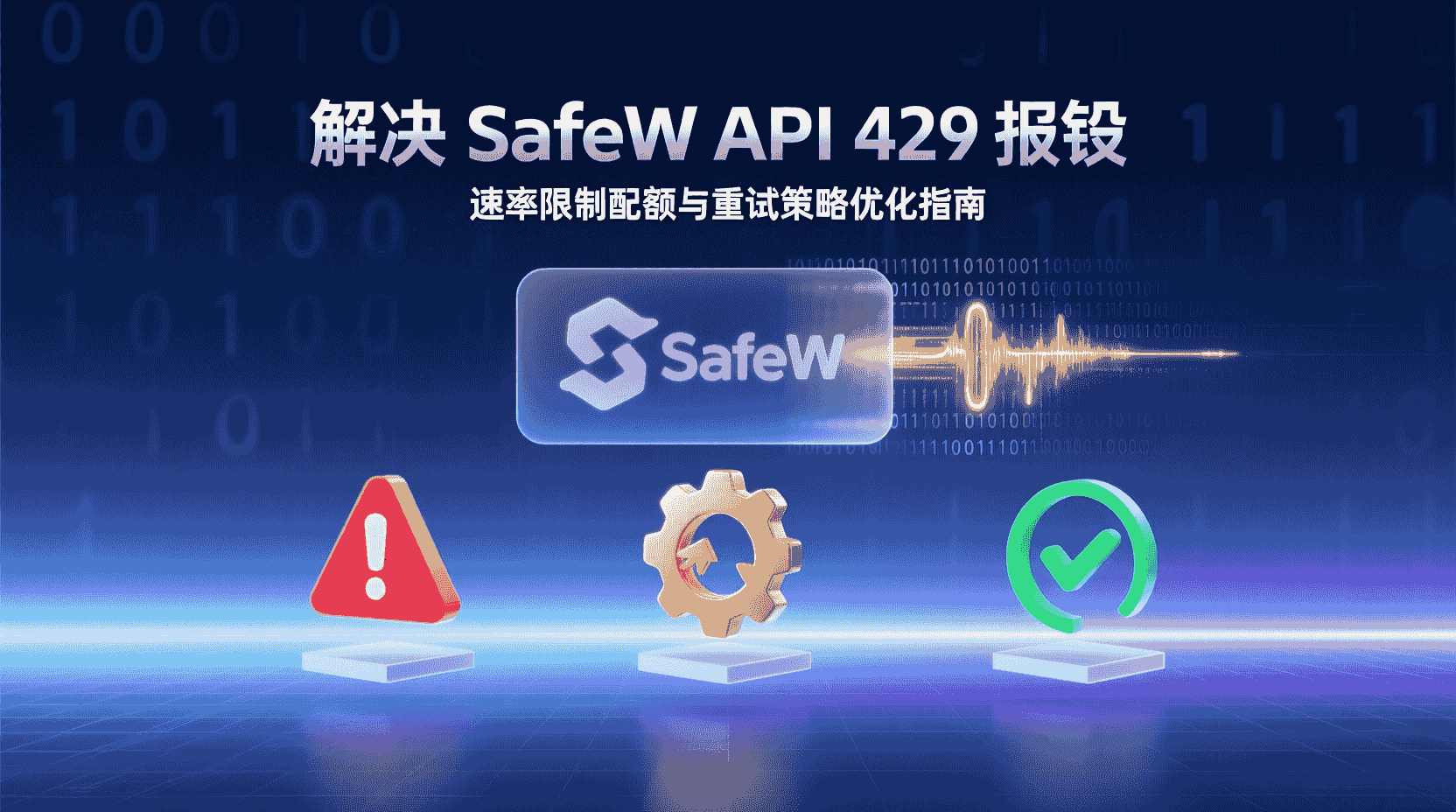 SafeW API 速率限制, 请求配额分配, 重试策略配置, SafeW API 429 解决方案, API 指数退避算法, 如何配置 SafeW API 速率限制, SafeW 请求节流设置, SafeW 官方 API 调优指南